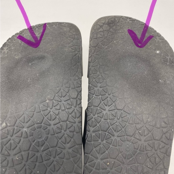 Women’s Black Double Strap Sandals Size 8 - Picture 7 of 14